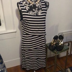 Black and white loft dress